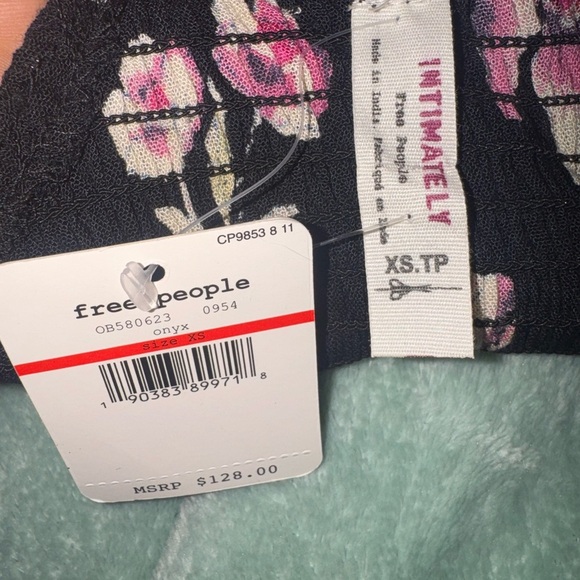 Free People Black and Pink Floral Maxi Dress - Picture 13 of 15